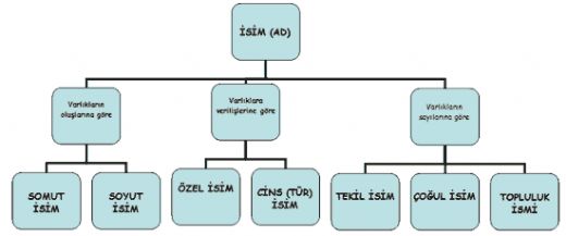 İsim Türleri ve Özellikleri