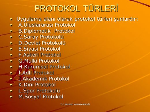 Protokol Türleri Nelerdir?